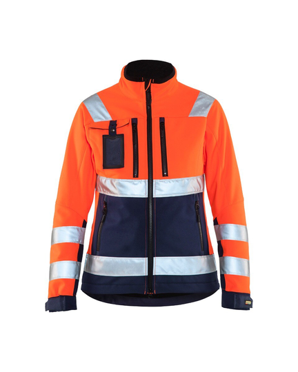 Blåkläder Varseljacka Softshell Dam Varselorange/Marinbl 49022