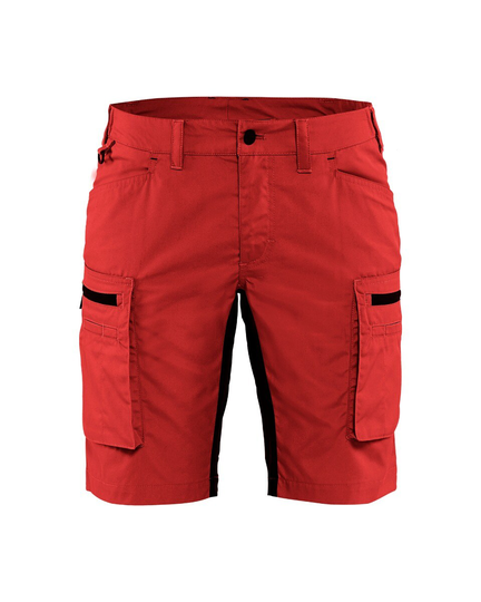 Blåkläder Serviceshorts Med Stretch Dam Röd/Svart
