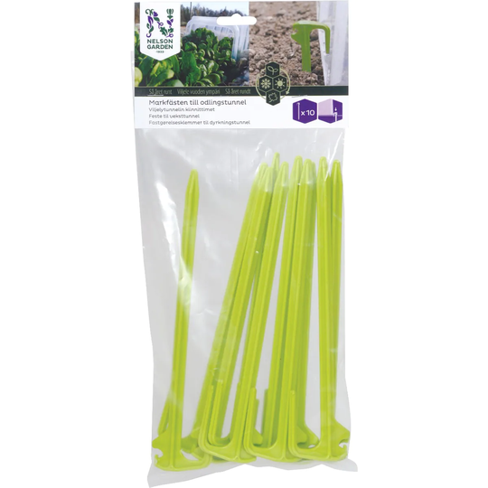Nelson Garden Markfästen 10-Pack Till Odlingstunnel