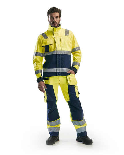 Blåkläder Varselbyxa Hantverk Varselgul/Marinblå 15681