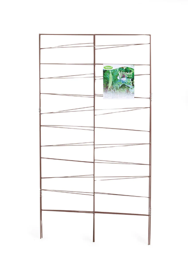 Nelson Garden Metallspaljé Vikbar brun 38+75+38x140cm