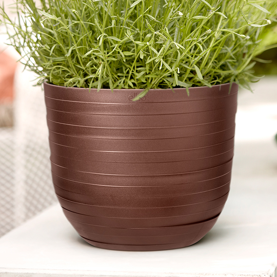 Kruka Fuente Rings 30 cm, rostbrun