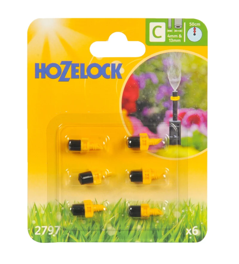 Hozelock Minisprinkler Microjet Dimma 6-pack