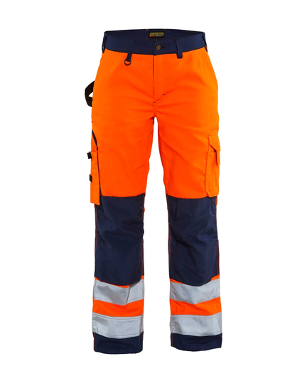 Blåkläder Varselbyxa Utan Spikfickor Dam Varselorange/Marinblå