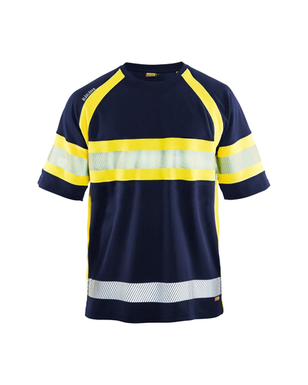 Blåkläder Uv-Skyddad Varsel-T-Shirt Marinblå/Varsel