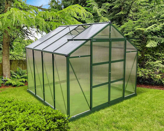 Växthus Infloria 6.25m2 Kanalplast Grön