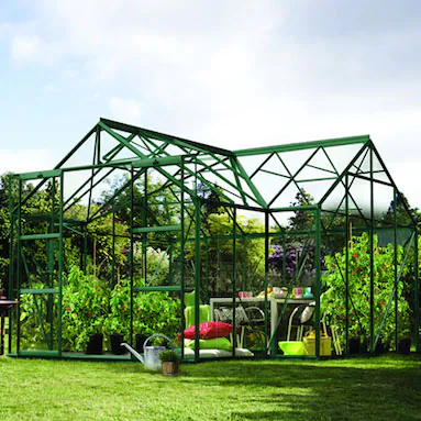 Vitavia Växthus Sirius 13000 Grön m sockel