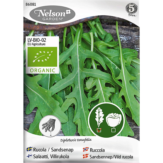 Sandsenap, Vild rucola, ekologisk