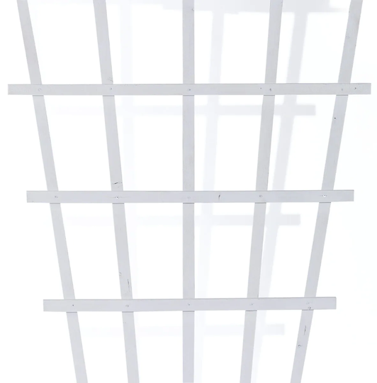 Nelson Garden Träspaljé solfjäder vit 80x175cm