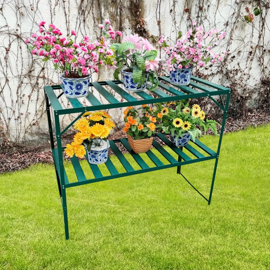 Grön Aluminiumhylla Till Växthus Infloria 121x54x76cm