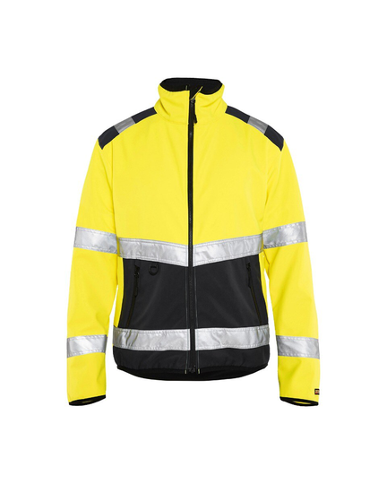 Blåkläder Varseljacka Softshell Varselgul/Svart