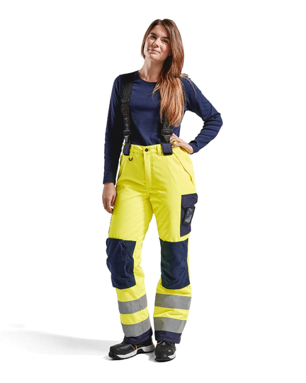 Blåkläder Varselbyxa Vinter Dam Varselgul/Marinblå