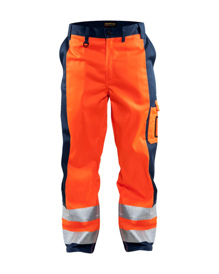 Blåkläder Varselbyxa Utan Spikfickor Varselorange/Marinblå 15831