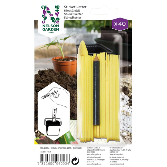 Nelson Garden Sticketikett Plast 10 cm