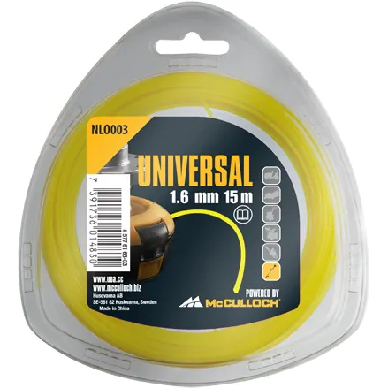 McCulloch Trimmerlina NLO003 Rund 1,6mm 15m