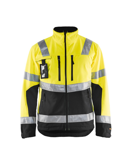 Blåkläder Varseljacka Softshell Varselgul/Svart 4900