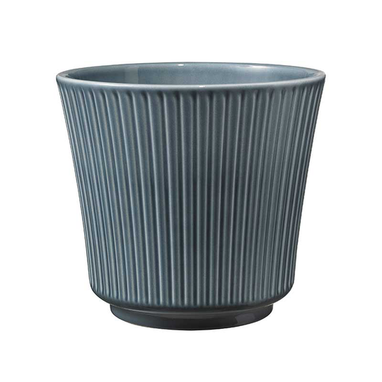Kruka Delphi 14 cm, blå-grå