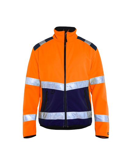 Blåkläder Varseljacka Softshell Varselorange/Marinbl