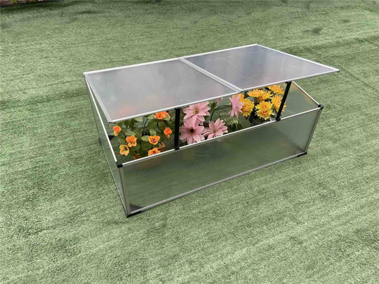 Miniväxthus Infloria 100x60 cm 2 Luckor Aluminium