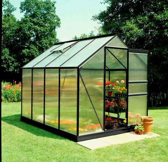 Halls Växthus Popular 86 m/4 mm Poly 5m² Svart