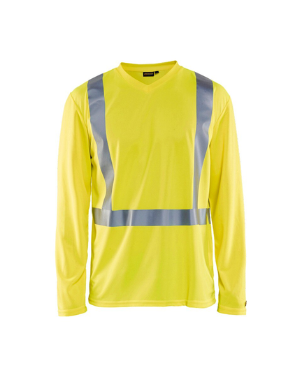 Blåkläder Uv-Skyddad Varsel-T-Shirt Med Lång Ärm Varselgul 3383