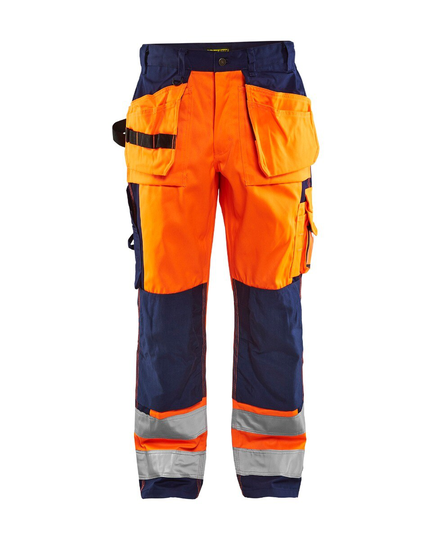 Blåkläder Varselbyxa Hantverk Varselorange/Marinblå