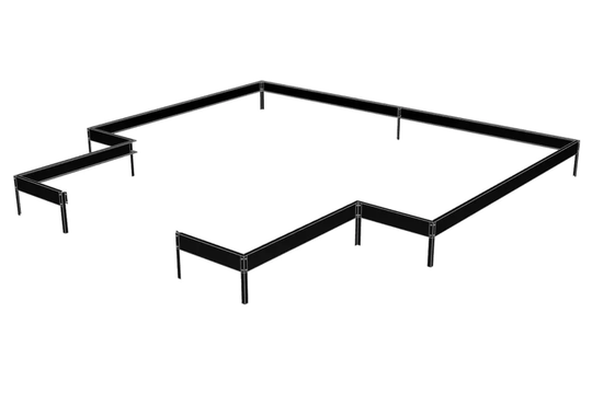 Halls Fundament till Garden Room 12,9m² Svart