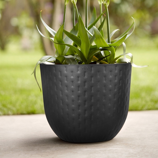 Kruka Fuente Grains 30 cm, svart