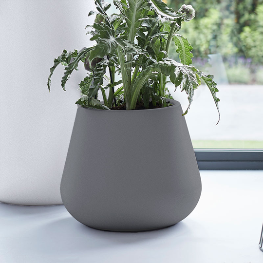 Kruka Pure Cone 43 cm, grå