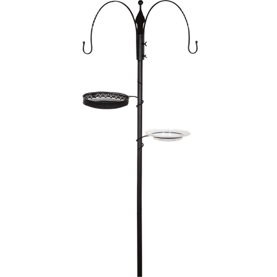 Nelson Garden Fågelmatarstation Svart 247cm