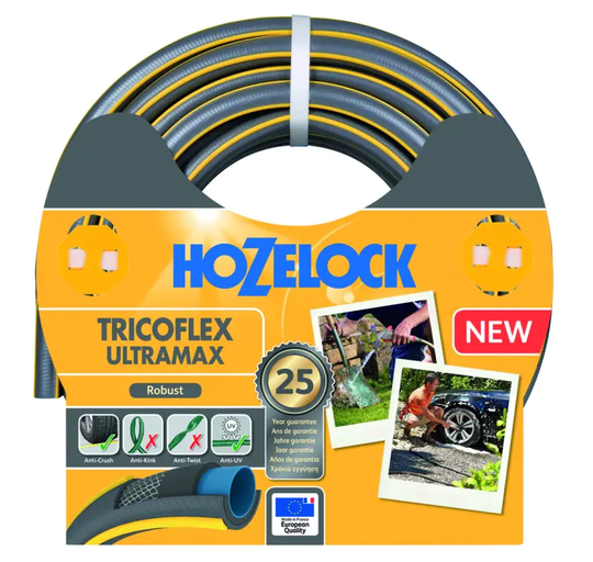 Hozelock Vattenslang stötabsorberande Ultramax Grå/Gul 12,5mm