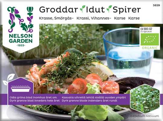Nelson Garden Groddar Smörgåskrasse Organic