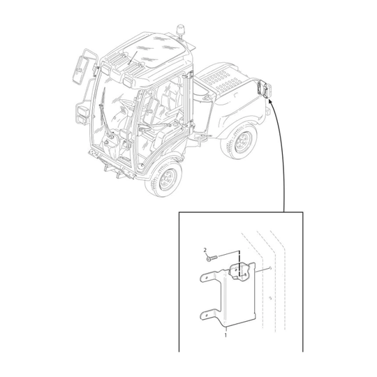 Stiga Fästen Bakljus För Titan 540 740