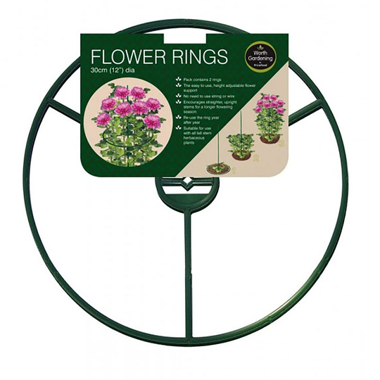 Växtstöd ring, 30 cm, 2-pack
