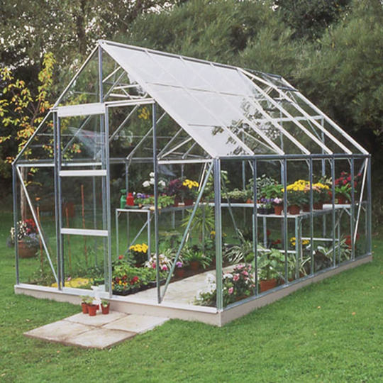 Halls Växthus Universal 128 m/6 mm Poly 9,9m² Alu