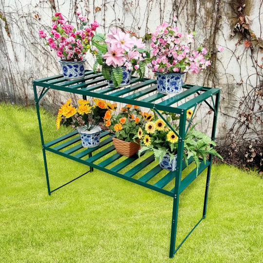 Grön Aluminiumhylla Till Växthus Infloria 117x50x97.5cm