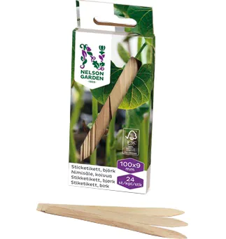 Nelson Garden Sticketikett 24-pack Trä 10 Cm