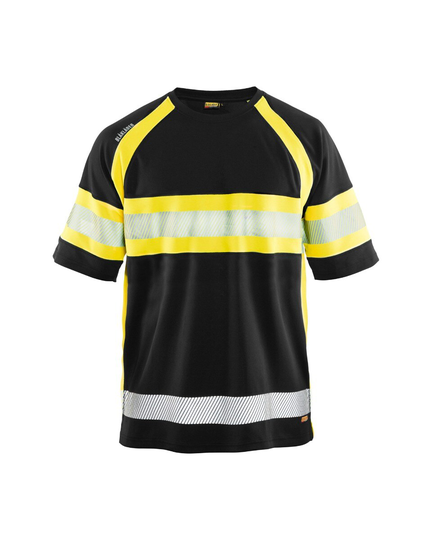 Blåkläder Uv-Skyddad Varsel-T-Shirt Svart/Varselgul
