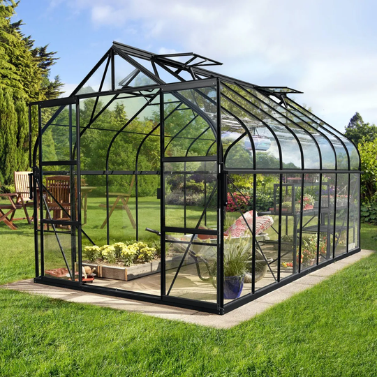 Vitavia Växthus Diana 11,5 kvm Svart Glas