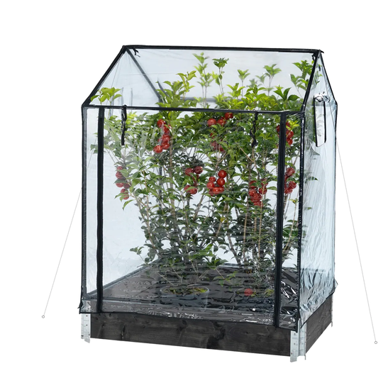 HORTUS Växthus Till Pallkrage, Hög Modell 115 X 76 X 110/130 cm
