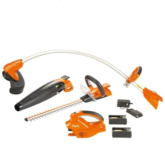 Flymo Grästrimmer, Lövblås & Häcksax Kit 3-i-1 C-Link 20v 2.5Ah Inkl. Batteri & Laddare
