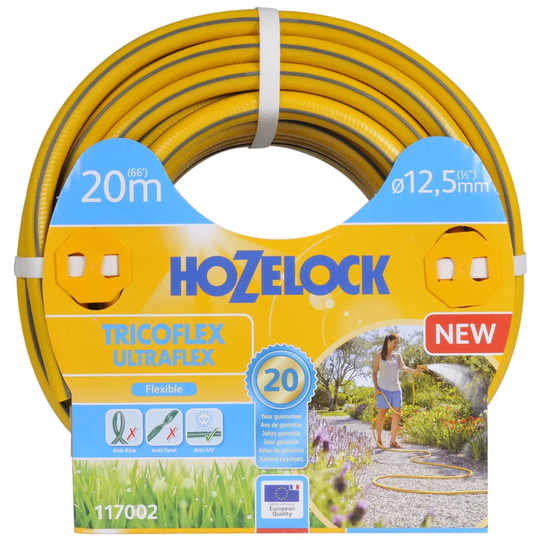 Hozelock Vattenslang Ultraflex Gul/Grå 12,5mm