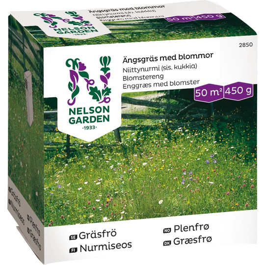 Nelson Garden Ängsgräs Med Blommor 0,45 kg