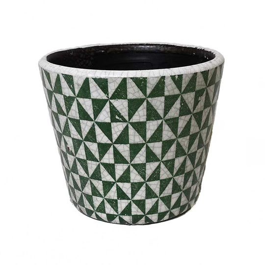 Kruka Verde, retro triangel, 14 cm