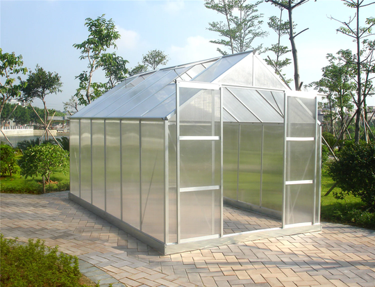 Växthus Infloria 8.88m2 Kanalplast Silver