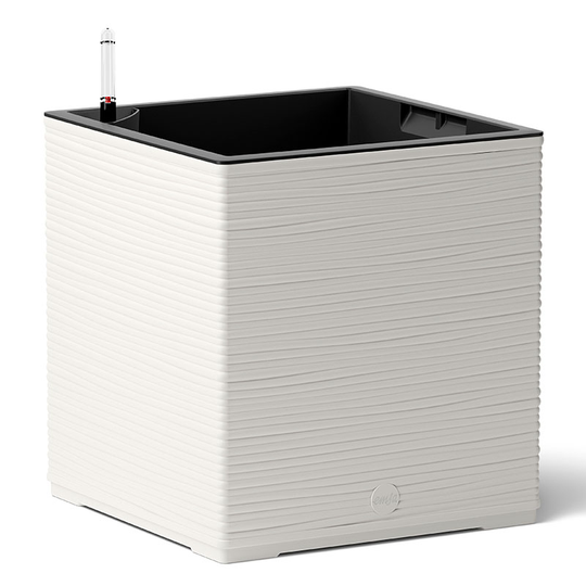 Självvattnande kruka Casa Cosy Cube, vit