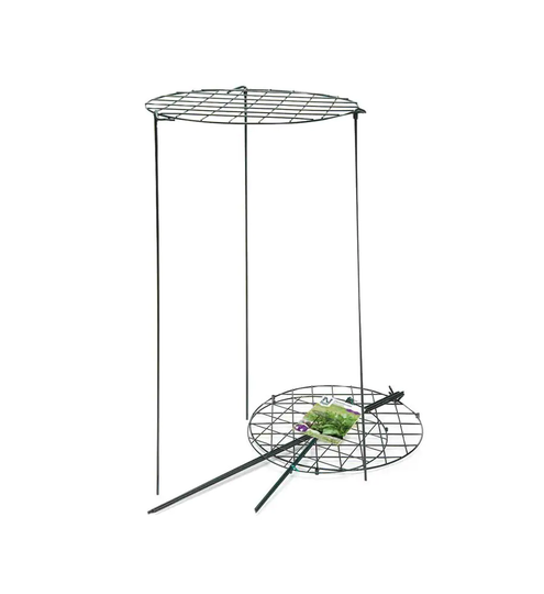 Nelson Garden Perennstöd Metall Svart Ø45cm 70cm