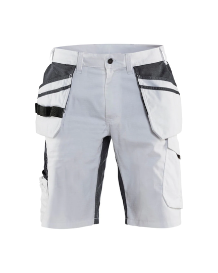 Blåkläder Målarshorts Med Stretch Vit/Mörkgrå