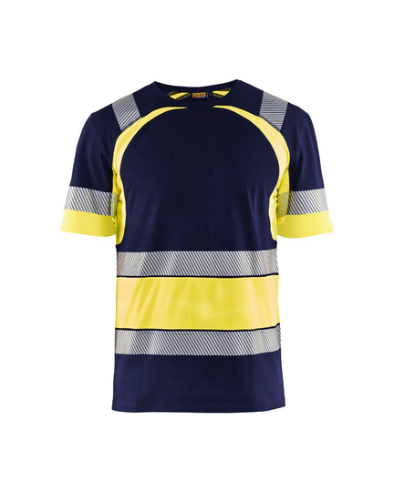 Blåkläder Varsel-T-Shirt Marinblå/Varszelgul