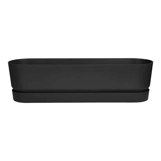 Elho Kruka Greenville Trough Avlång 70 cm Svart